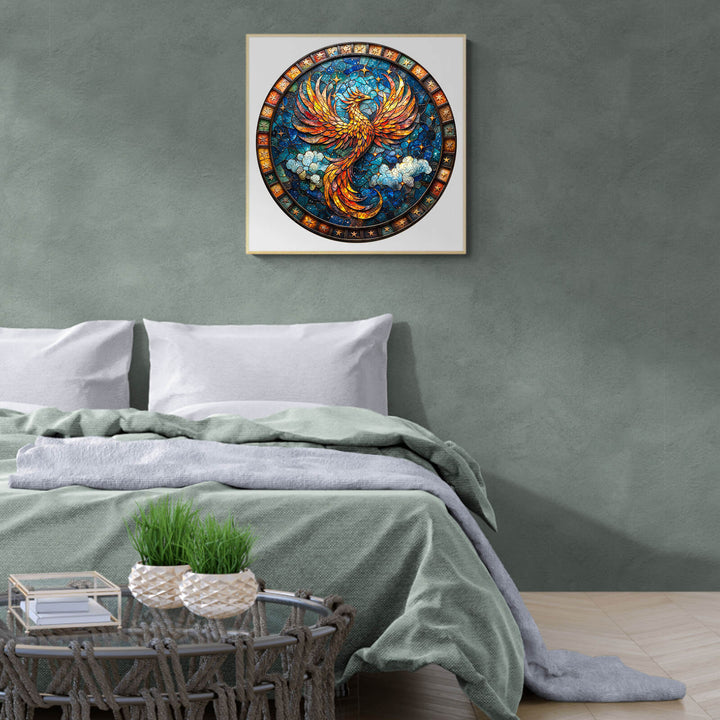 Starry Sky Phoenix Wooden Jigsaw Puzzle