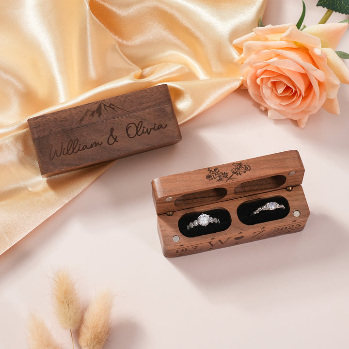 Custom Engraved Heirloom Ring Box