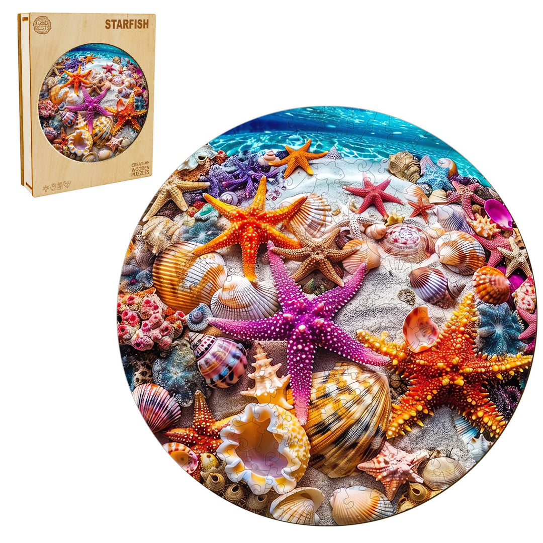 Starfish Wooden Jigsaw Puzzle - By Woodbests