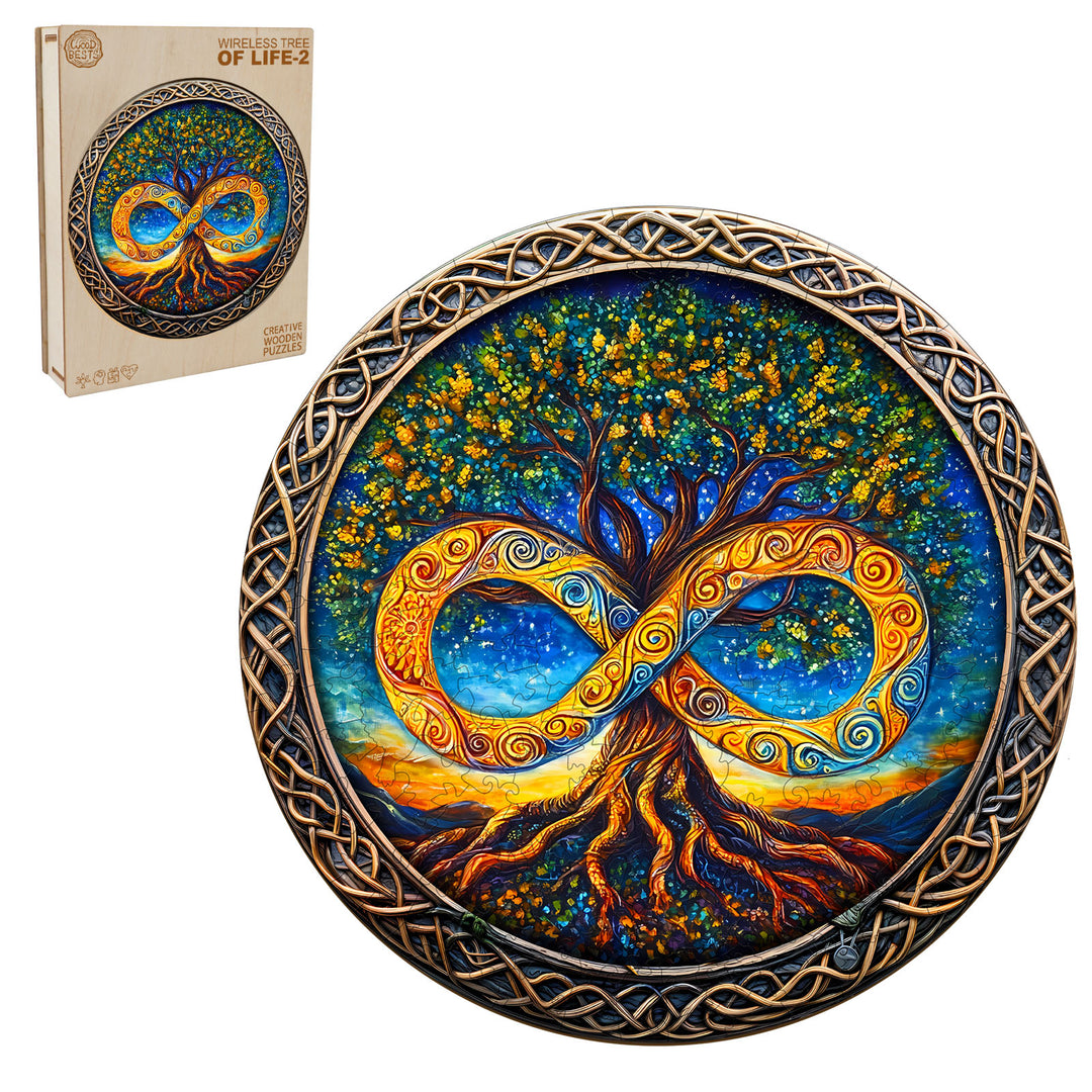 The Infinite Tree of Life-2 Wooden Jigsaw Puzzle