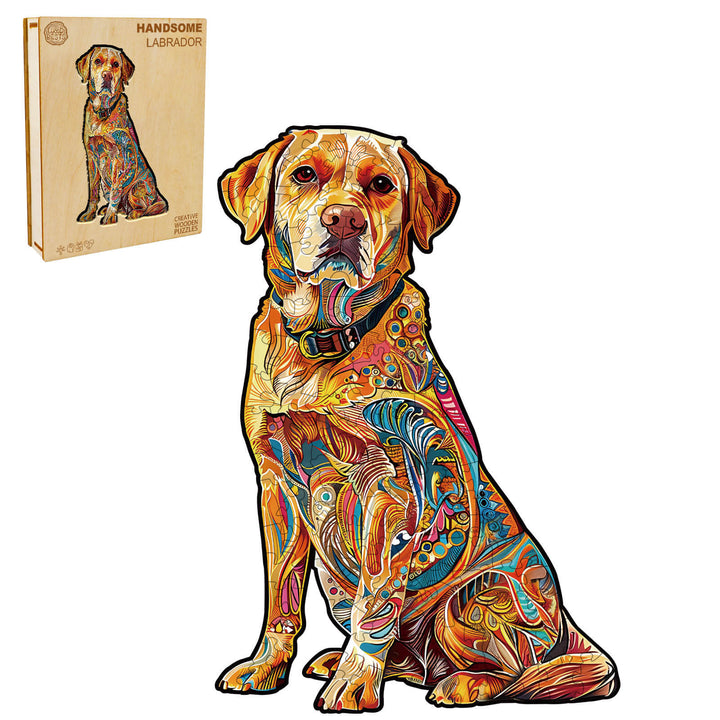 Handsome Labrador Wooden Jigsaw Puzzle - Woodbests