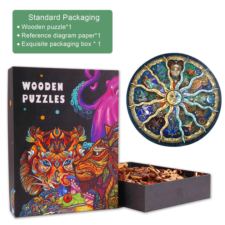 Constellation Horoscope Wooden Jigsaw Puzzle - Woodbests
