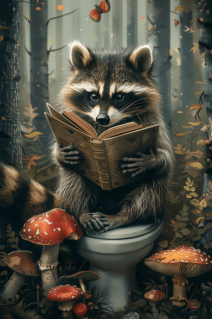 Studious Raccoon 500 / 1000 Piece Puzzle - Woodbests