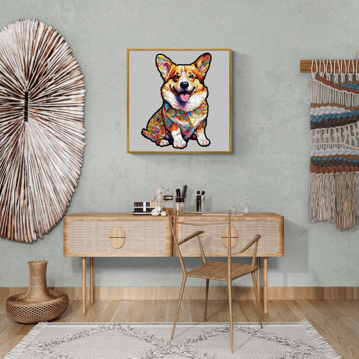Clever Corgi 2 Wooden Jigsaw Puzzle