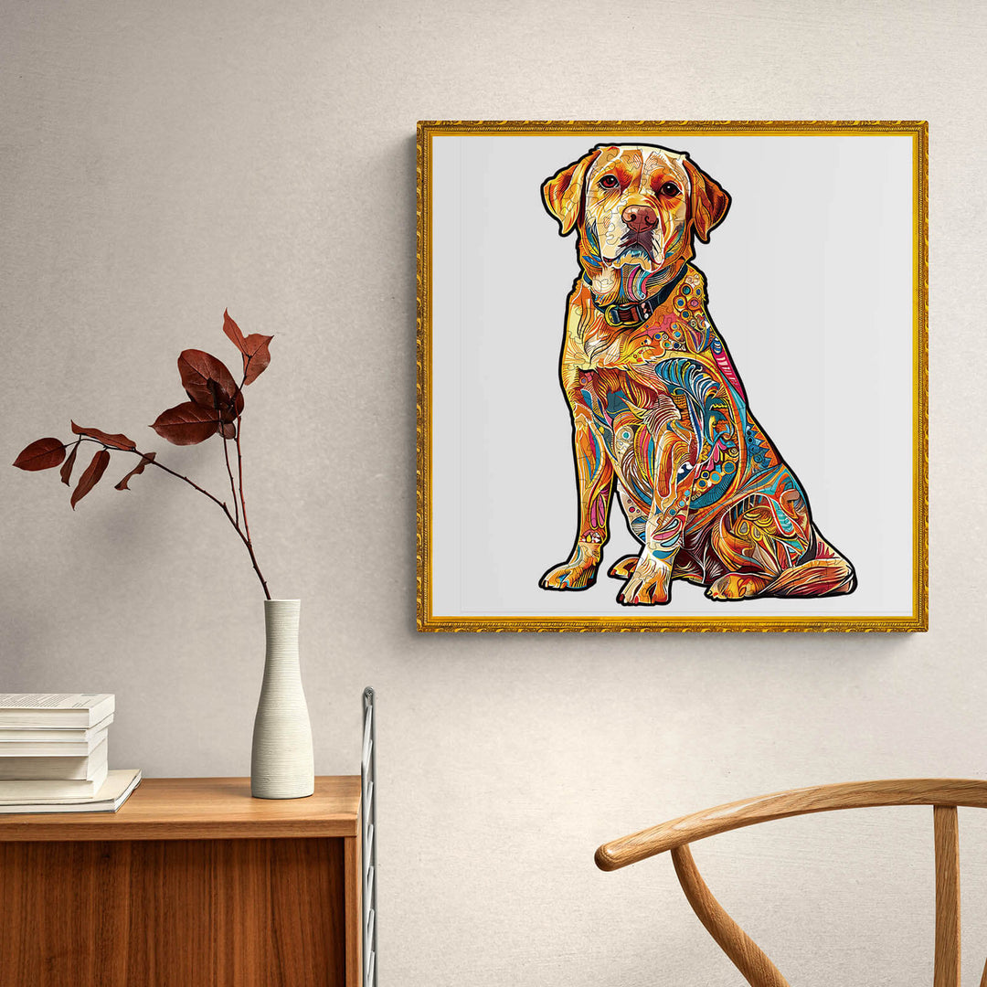 Handsome Labrador Wooden Jigsaw Puzzle - Woodbests