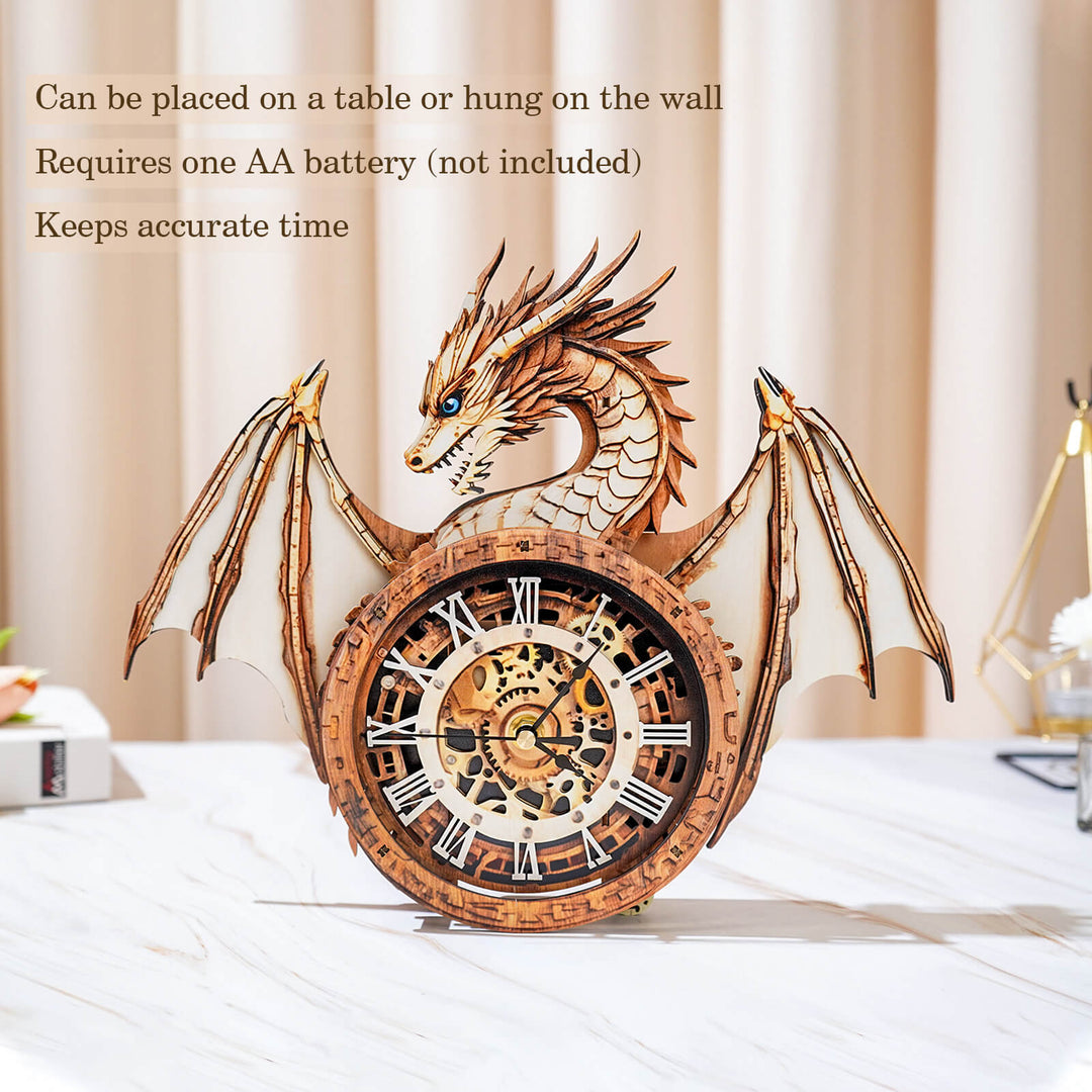 DIY Wooden Clock, 3D Puzzle Craft Kit