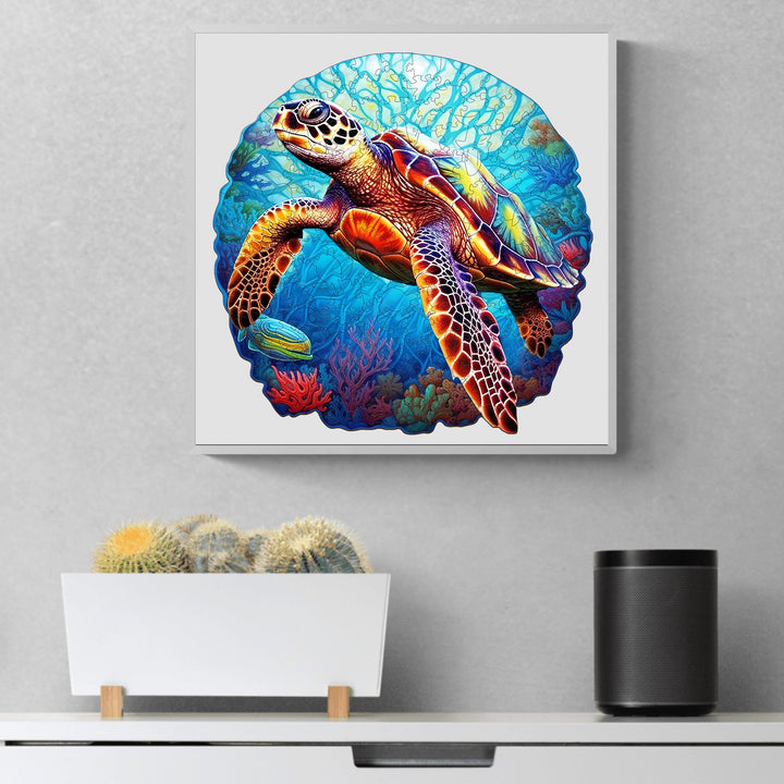 Deep Sea Turtles -2 Wooden Jigsaw Puzzle