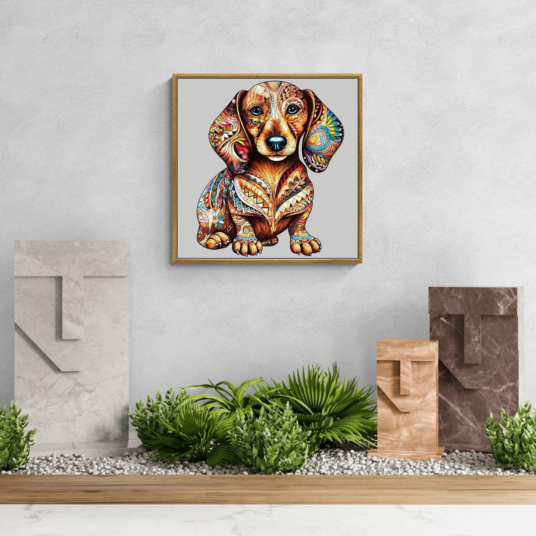Dachshund 3 Wooden Jigsaw Puzzle-Woodbests