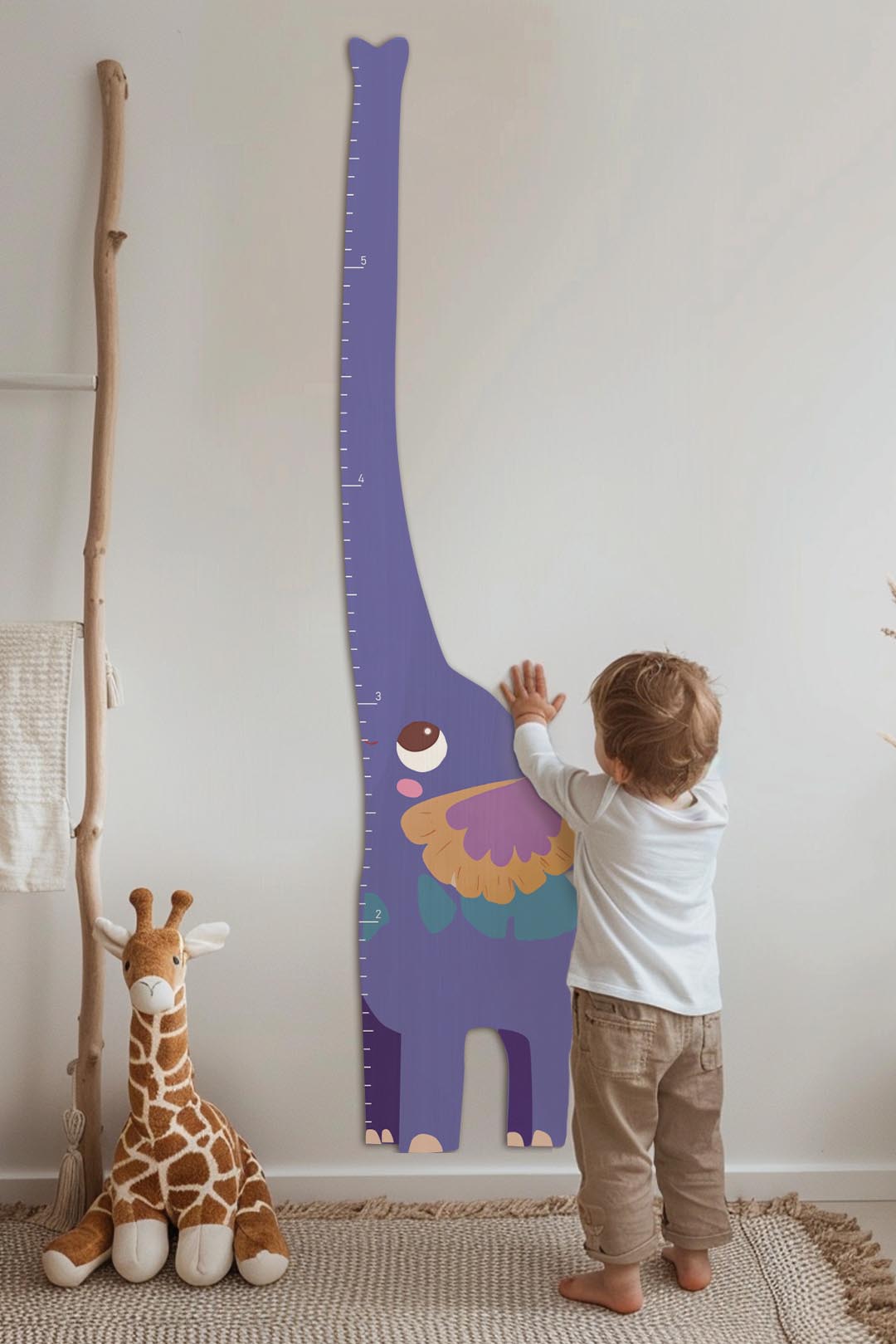 Personalized Wooden Elephant Growth Chart Ruler Clearance Sale