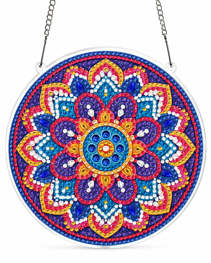 5D DIY Diamond Painting Suncatcher Kit - Radiant Mandala