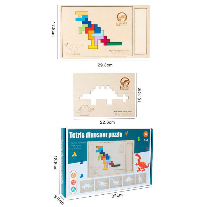 Wooden Tetris Space Block Puzzle Game