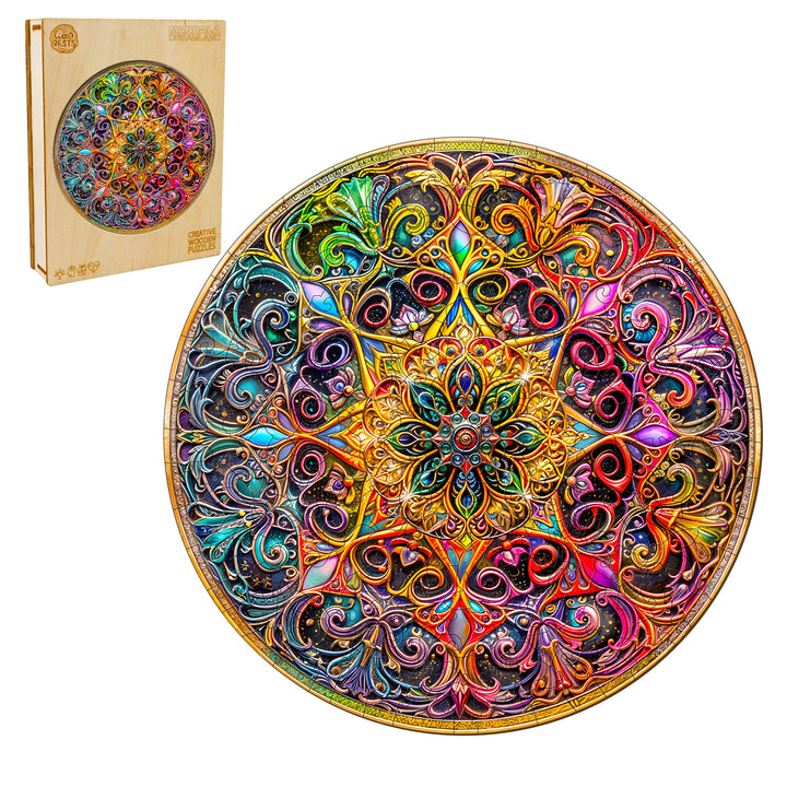 Mandala Dreamland Wooden Jigsaw Puzzle