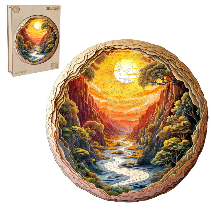 3D Twilight Forest Wooden Jigsaw Puzzle