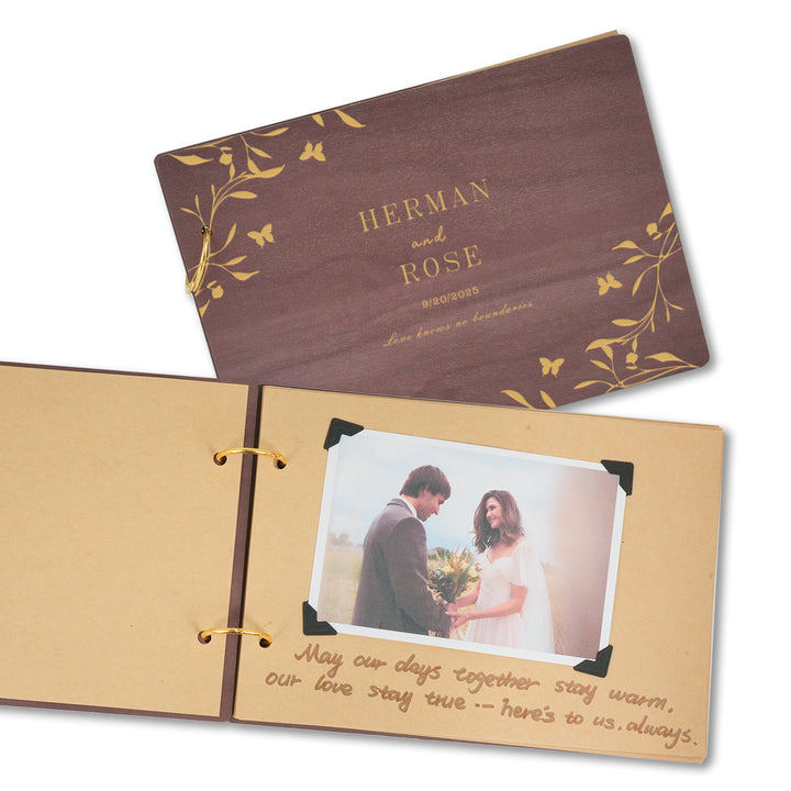 Wooden Wedding Guest Book - Photo Album - Wedding Decor