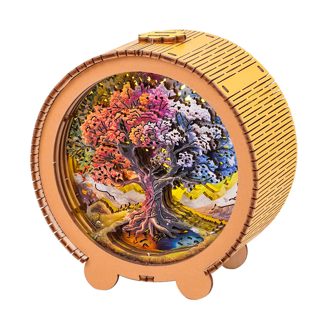 Seasonal Tree of Life Kit - 3D Wooden Puzzle Night Light