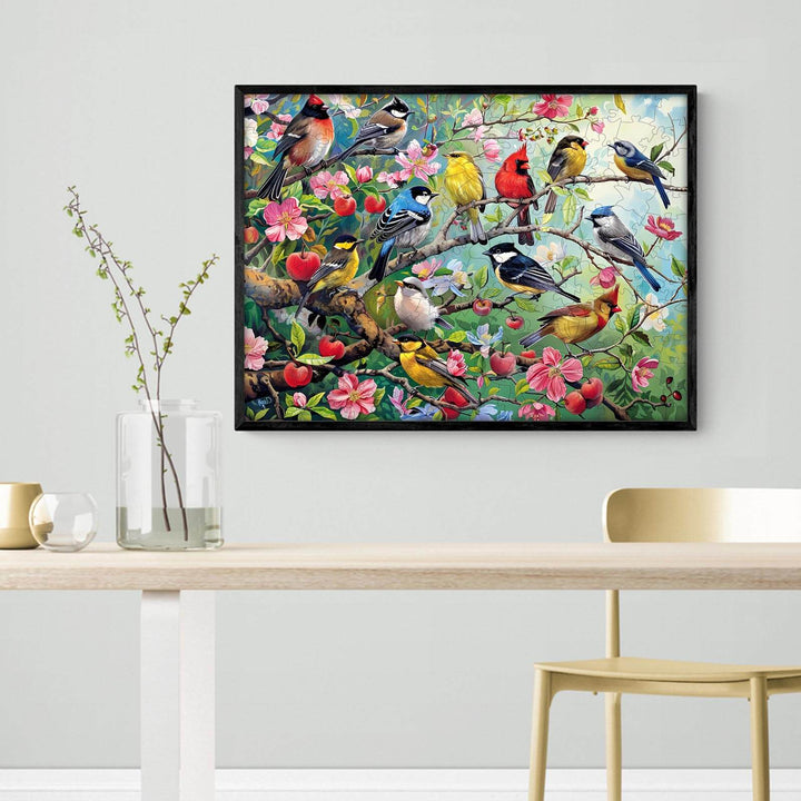 Birds in the Orchard Wooden Jigsaw Puzzle