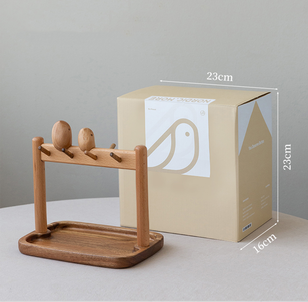 Bird Shape Wooden Shelf