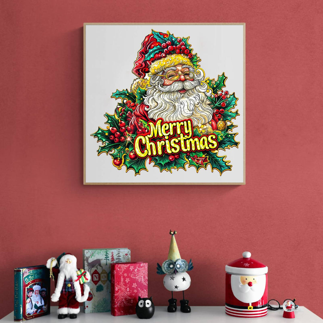 Merry Christmas-2 Wooden Jigsaw Puzzle