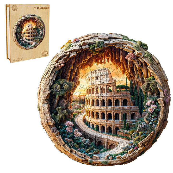 3D Colosseum Wooden Jigsaw Puzzle