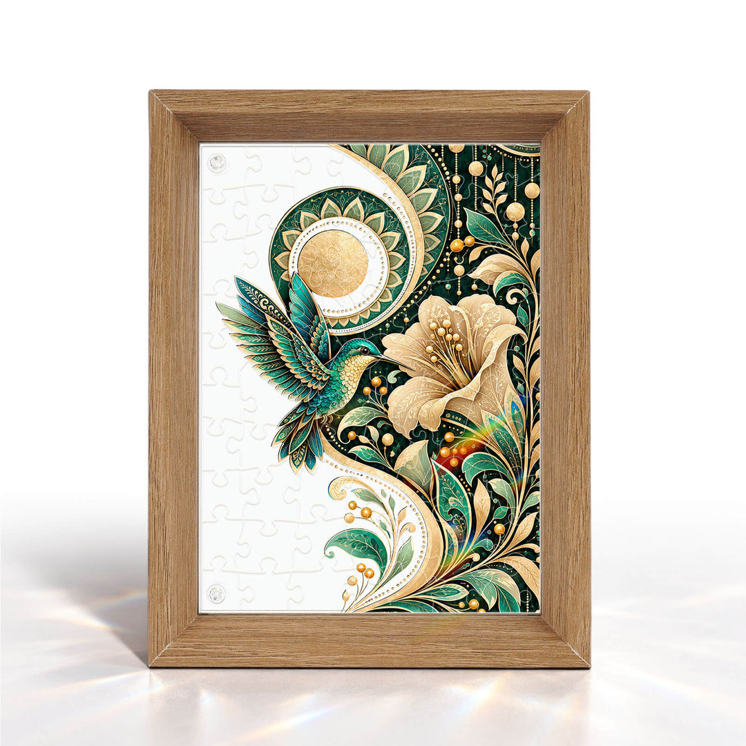 Double-Sided Acrylic Puzzle - Hummingbird Radiance