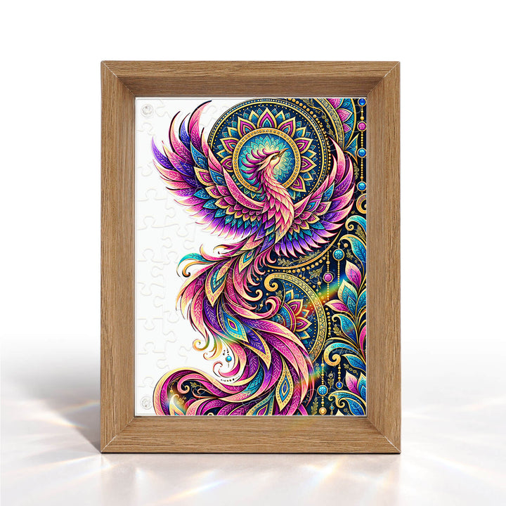 Double-Sided Acrylic Puzzle - Phoenix Rebirth