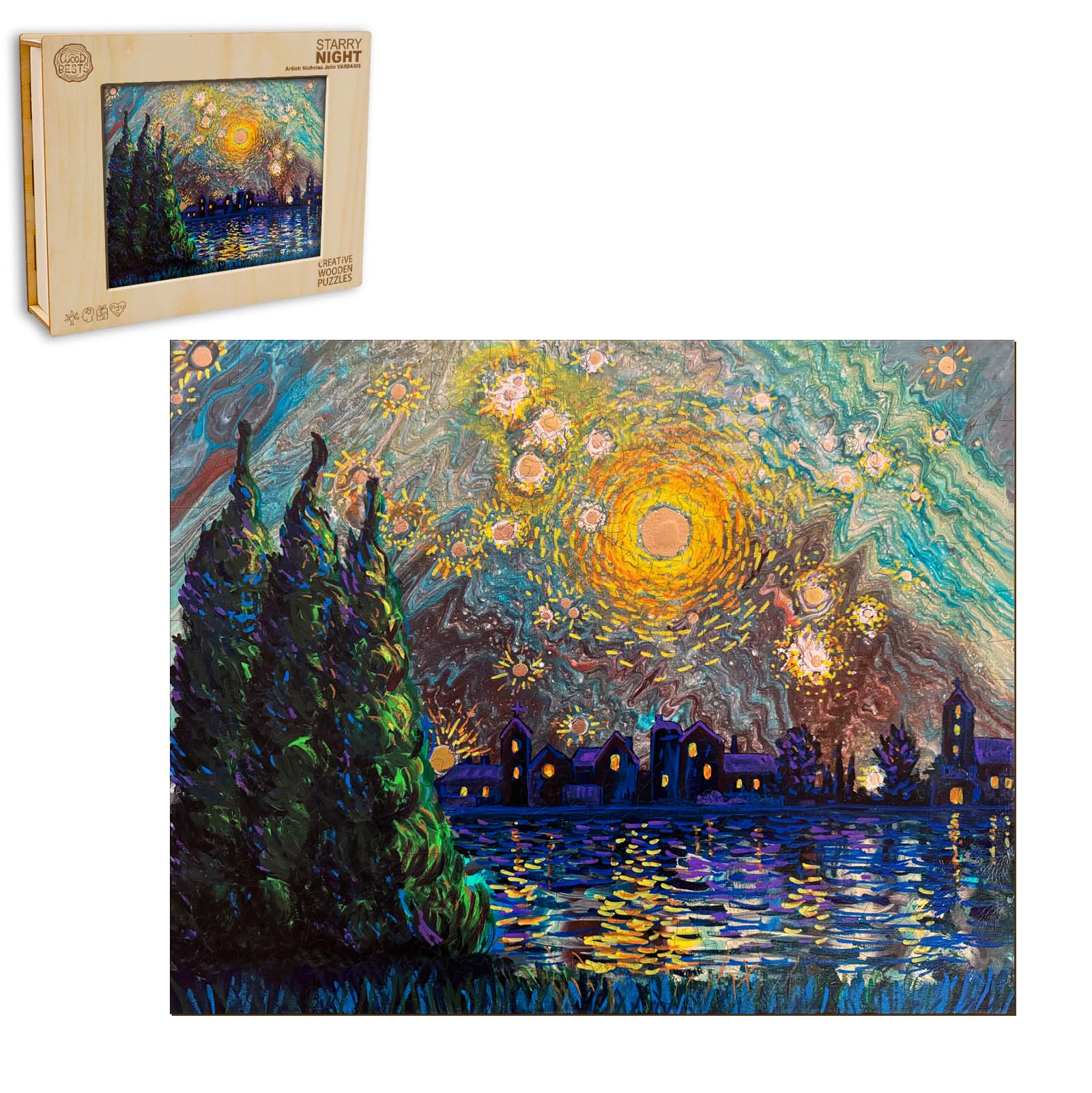 Starry Night - By Artist Nicholas John VARDAXIS