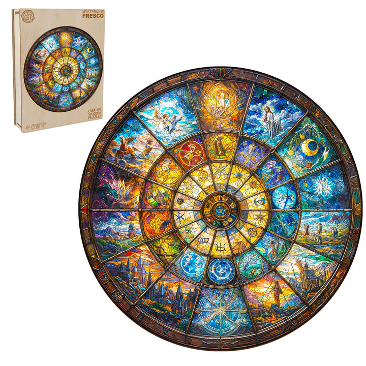 Mysterious Fresco Wooden Jigsaw Puzzle