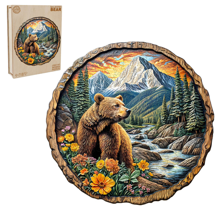 Majestic Bear Wooden Jigsaw Puzzle