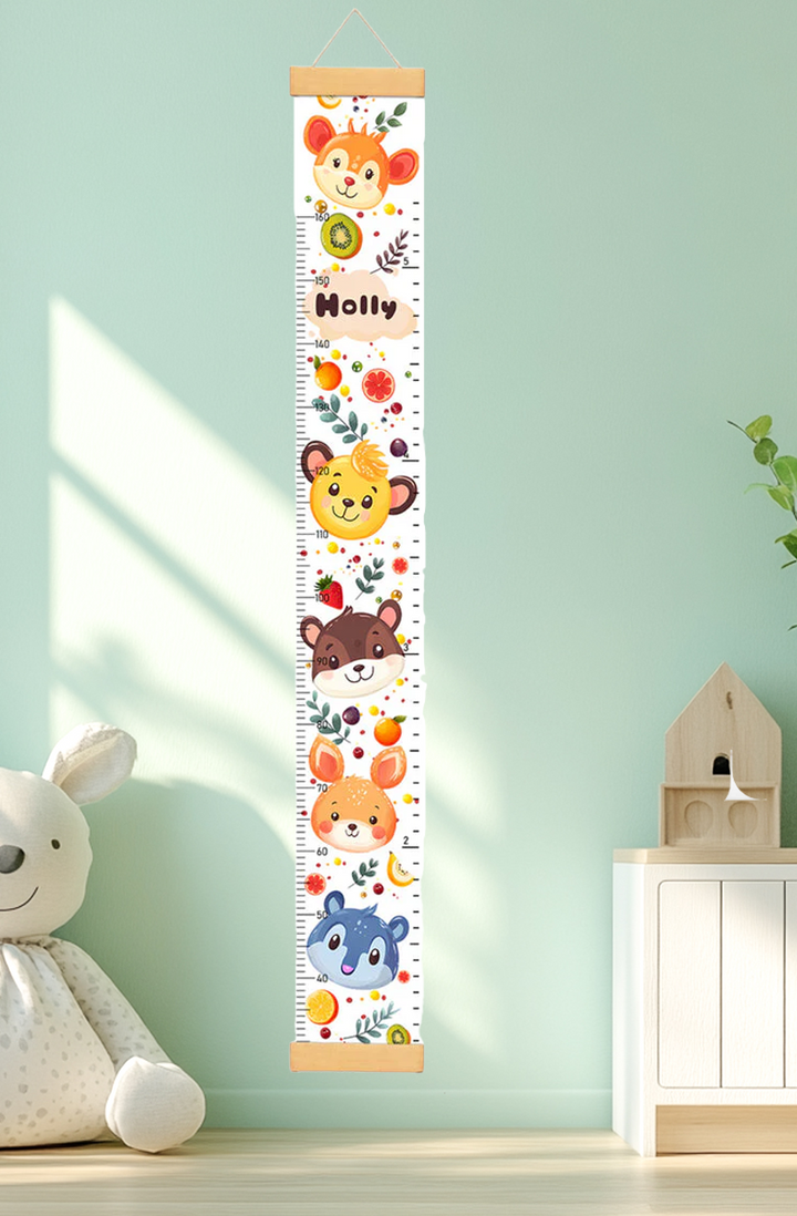 Personalized Cute Hanging Canvas Height Ruler