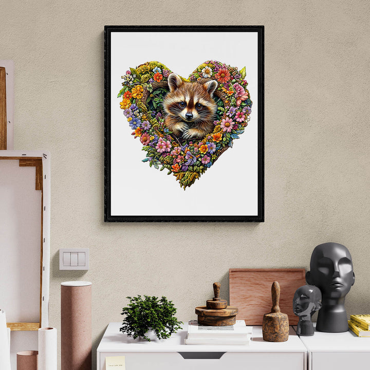 Natureverse Raccoon  Wooden Jigsaw Puzzle