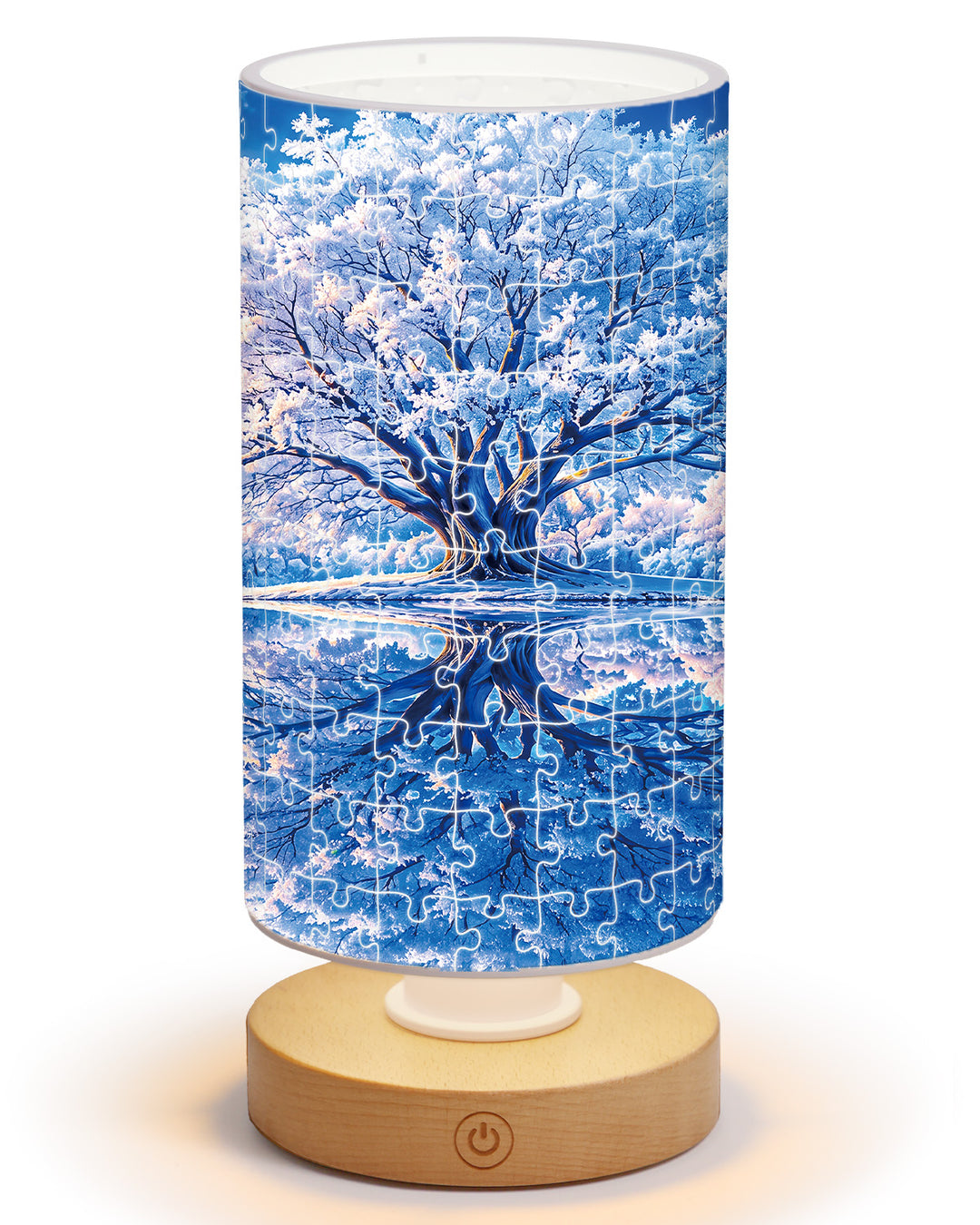 DIY Dimmable Acrylic Puzzle Lamp - Winter Wonderland