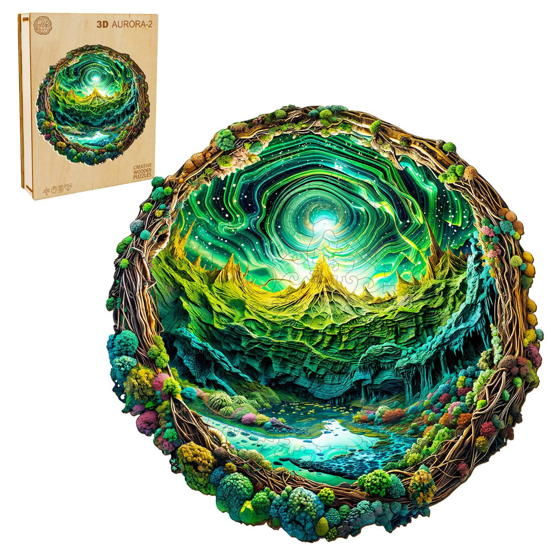 3D Aurora-2 Wooden Jigsaw Puzzle