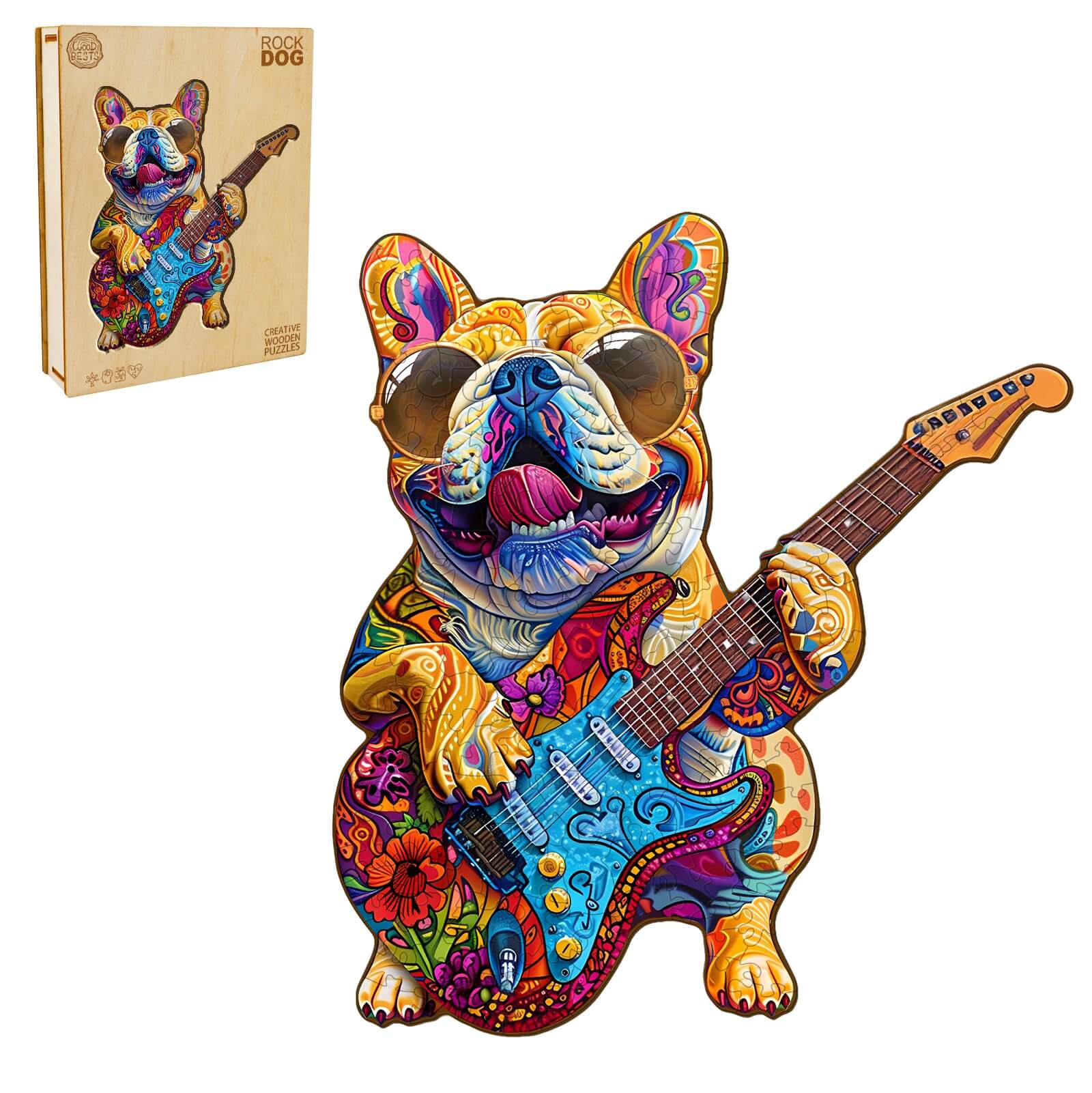 Rock Dog Wooden Jigsaw Puzzle
