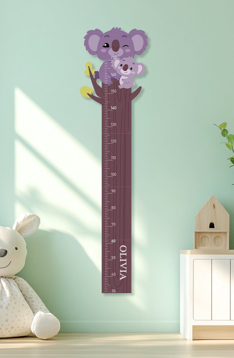 Personalized Wooden Koala Growth Chart Ruler