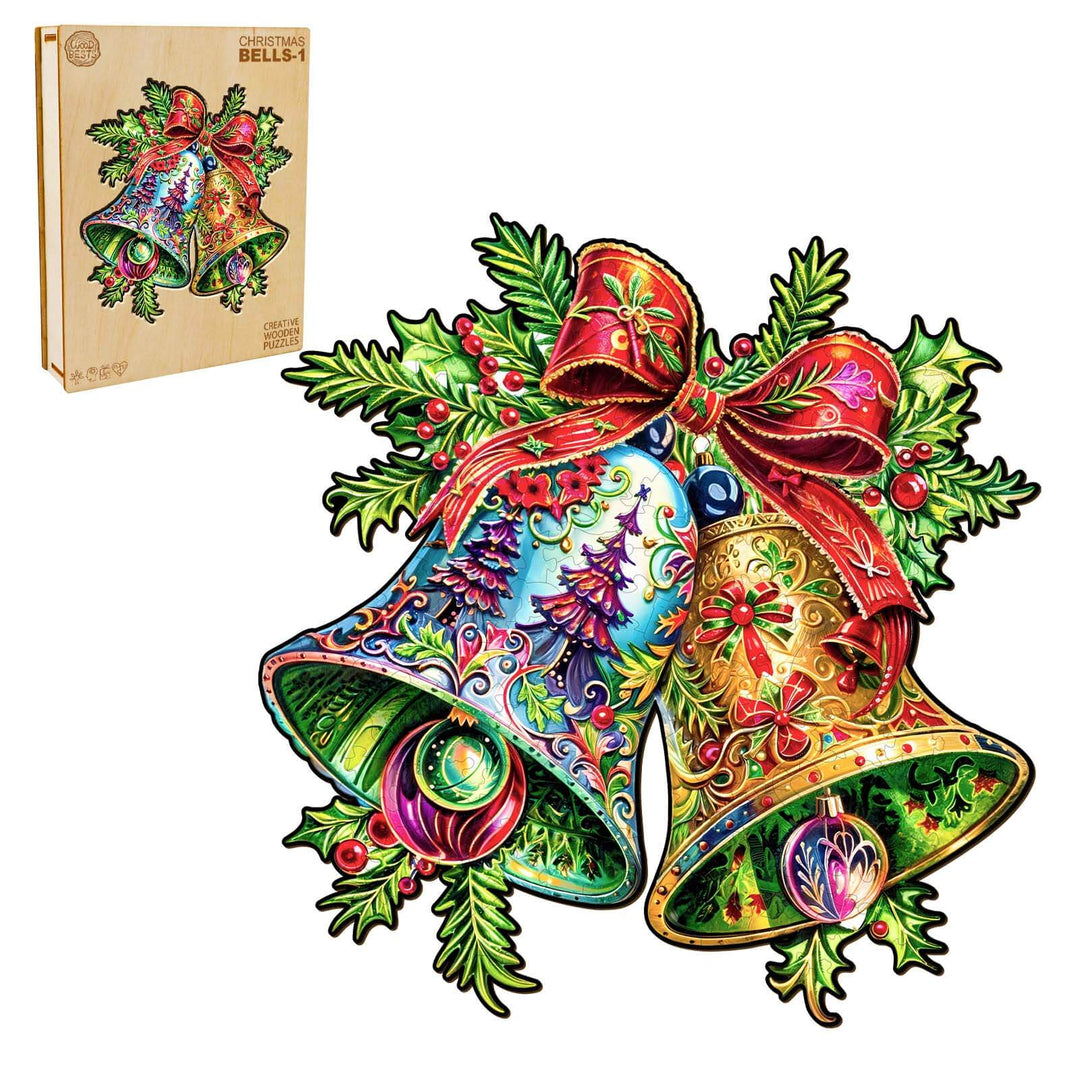 Christmas Bells-1 Wooden Jigsaw Puzzle - Woodbests