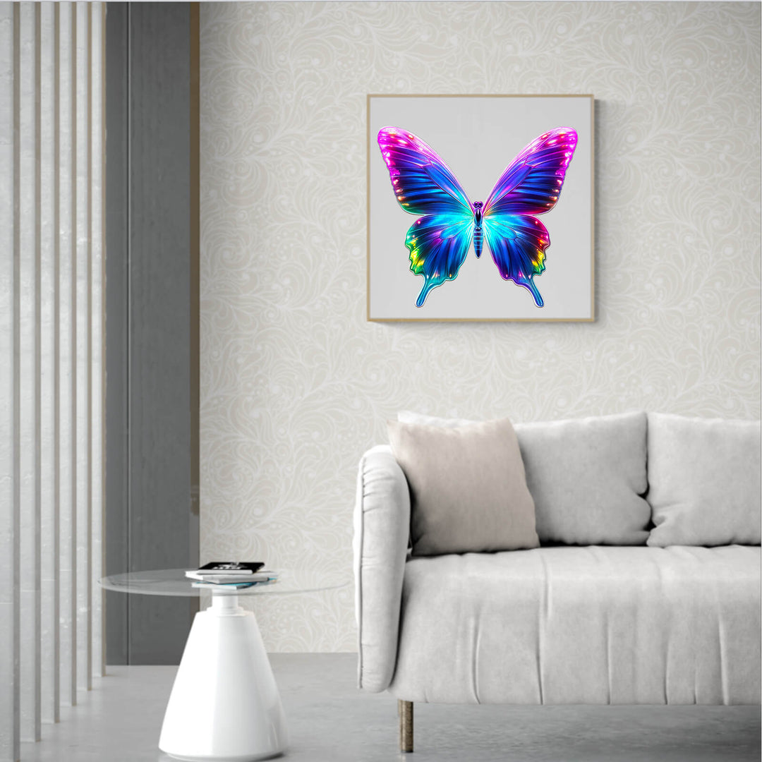 Fluorescent Butterfly Wooden Jigsaw Puzzle