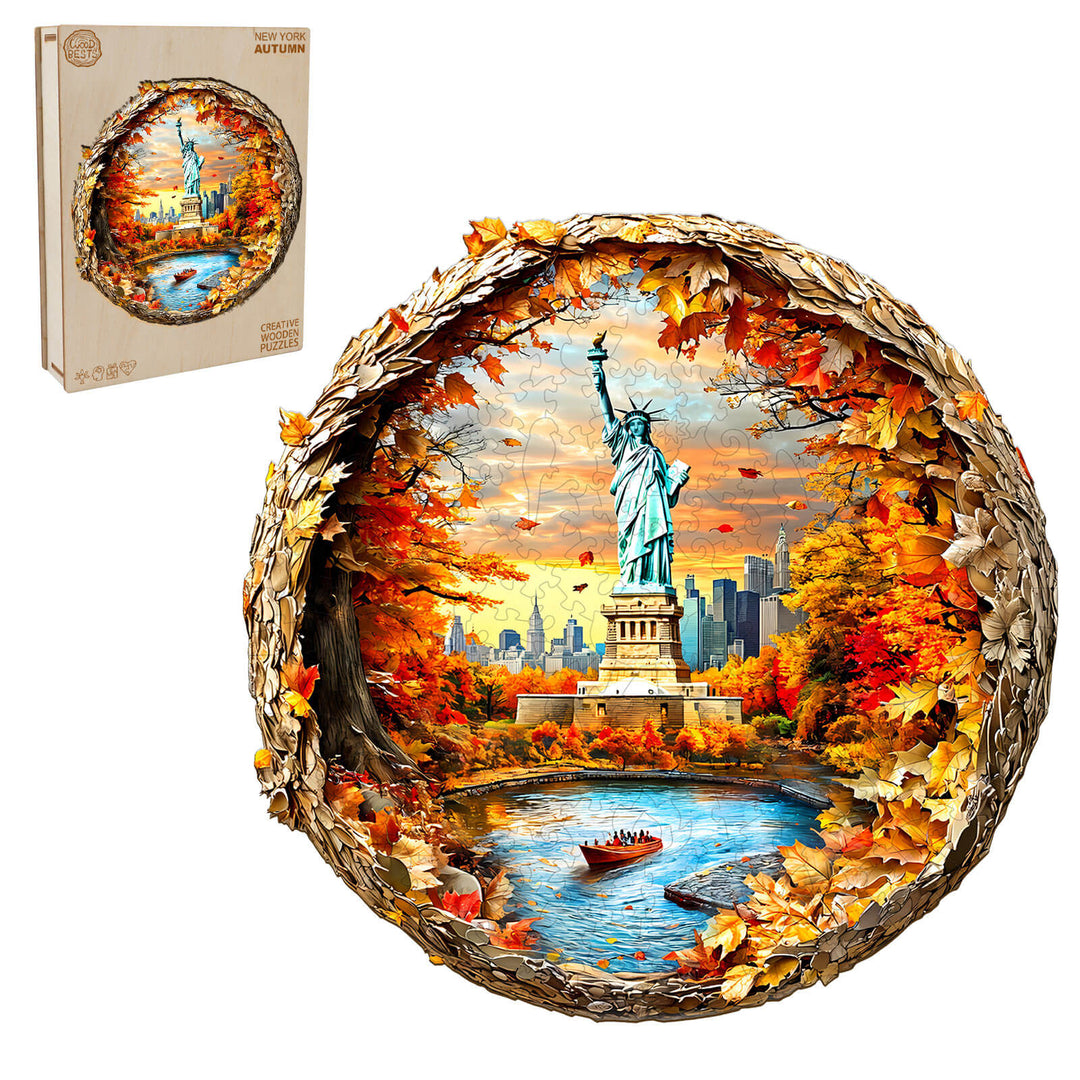 3D New York Autumn Wooden Jigsaw Puzzle