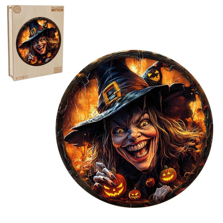 3D Halloween Witch Wooden Jigsaw Puzzle