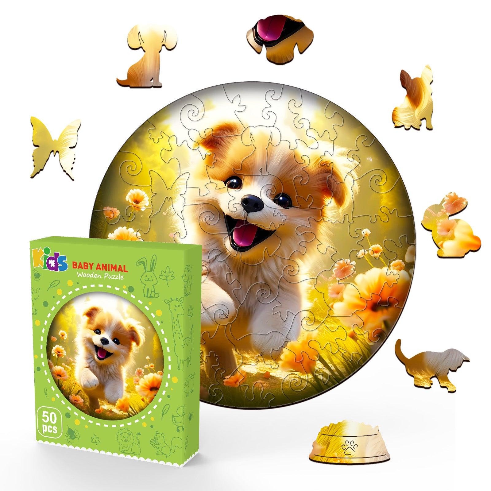 Cute Dog Children's Wooden Jigsaw Puzzle