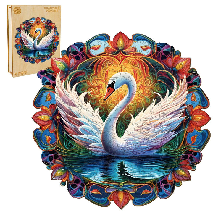 Beautiful Swan 1 Wooden Jigsaw Puzzle