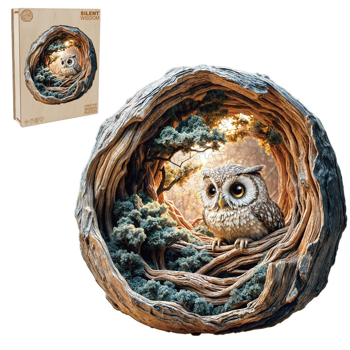 3D Silent Wisdom Wooden Jigsaw Puzzle