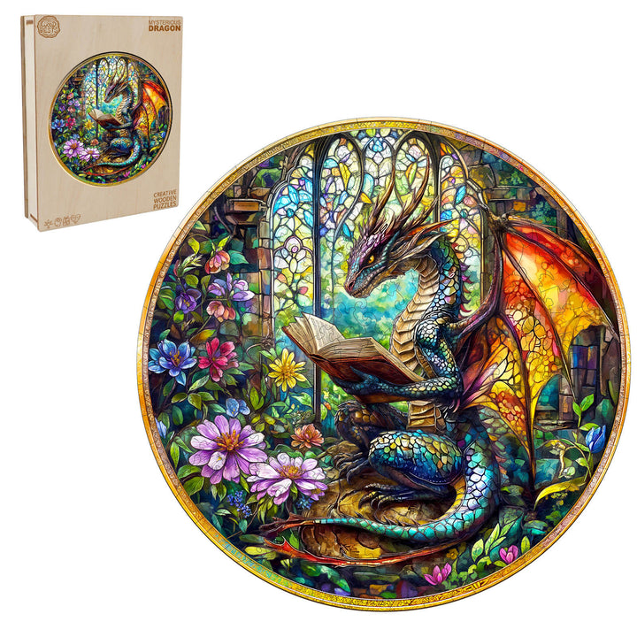 Mysterious Dragon Wooden Jigsaw Puzzle - Woodbests