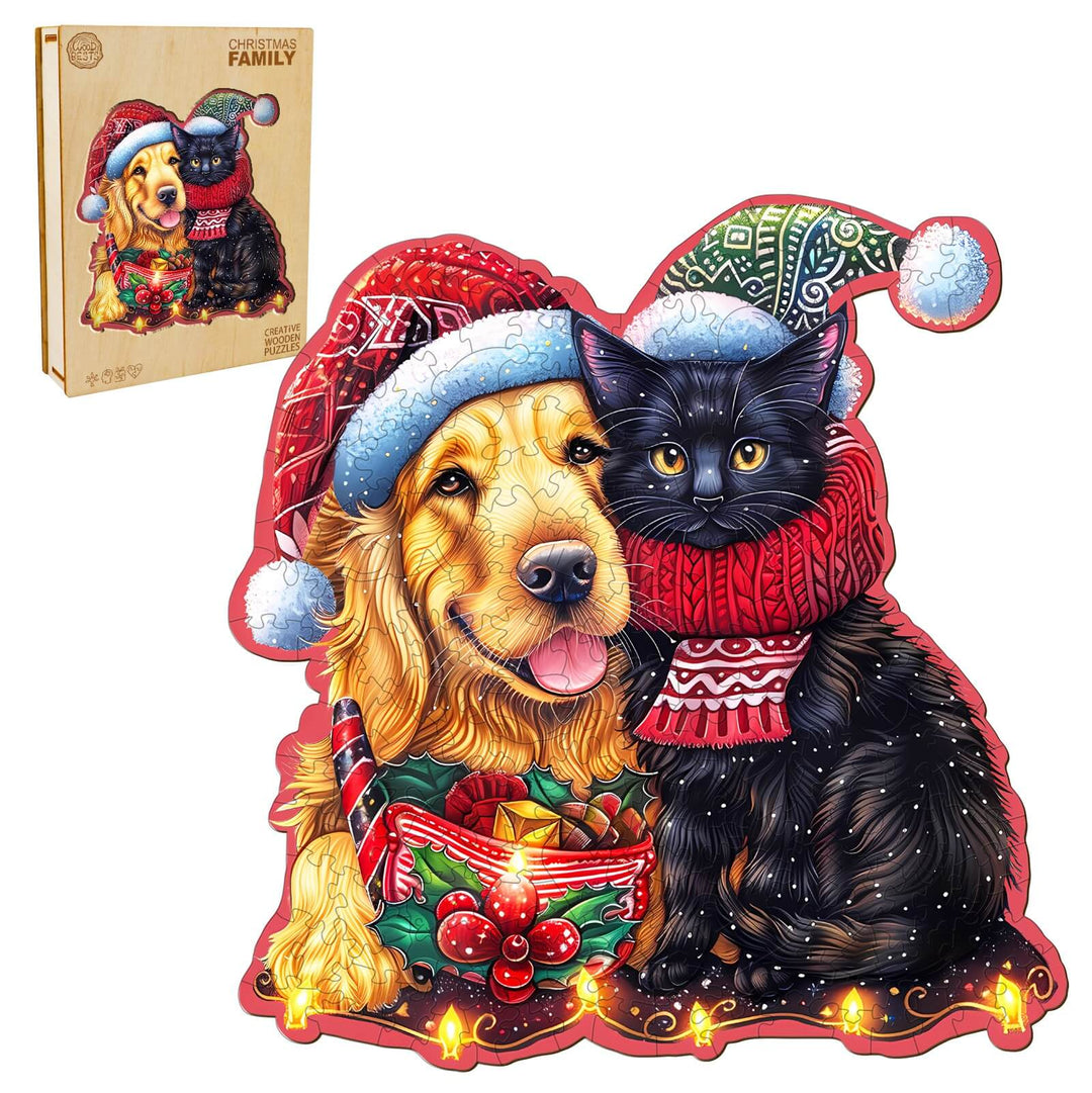 Christmas Family Wooden Jigsaw Puzzle