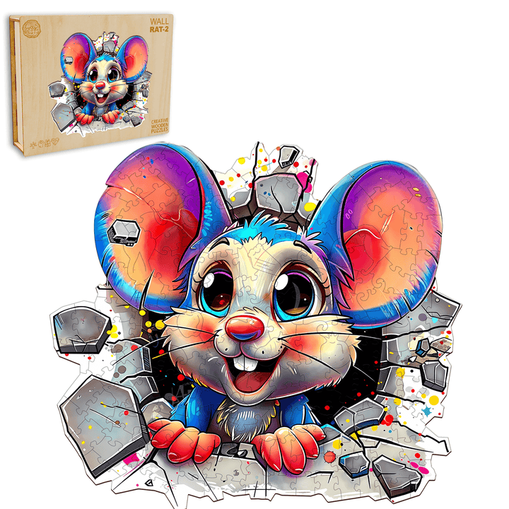 Wall Rat-2 Wooden Jigsaw Puzzle - Woodbests