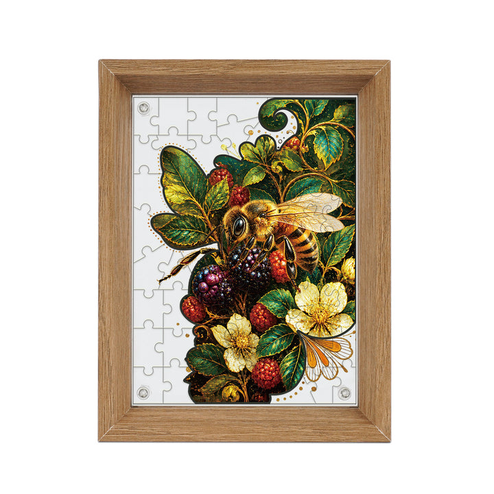 Double Sided Acrylic Jigsaw -Zentangle Bee