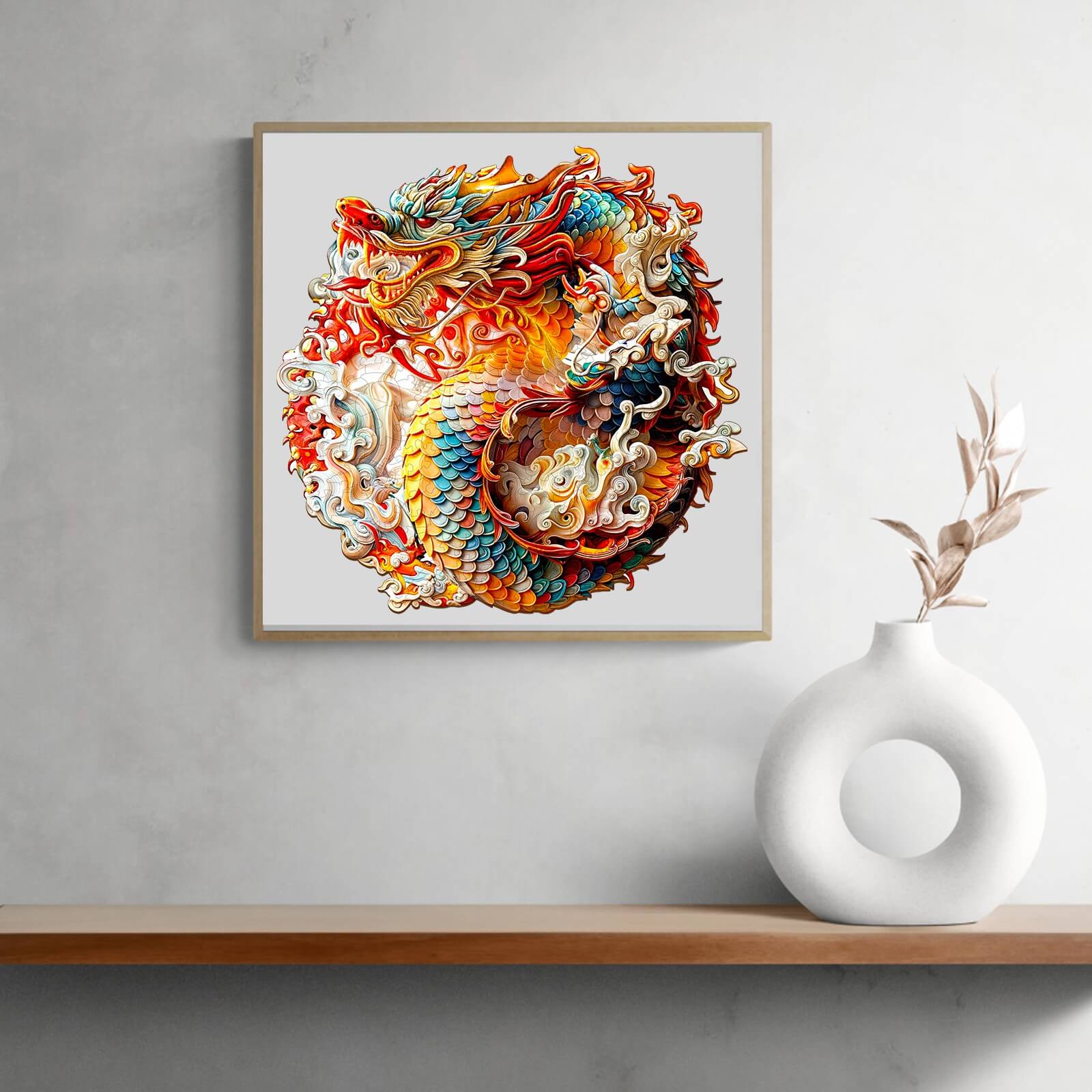3D Chinese Dragon-1 Wooden Jigsaw Puzzle