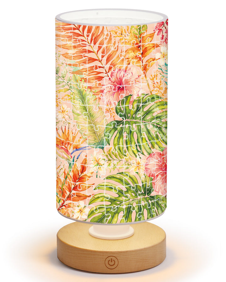 DIY Dimmable Acrylic Puzzle Lamp - Colorful Leaves