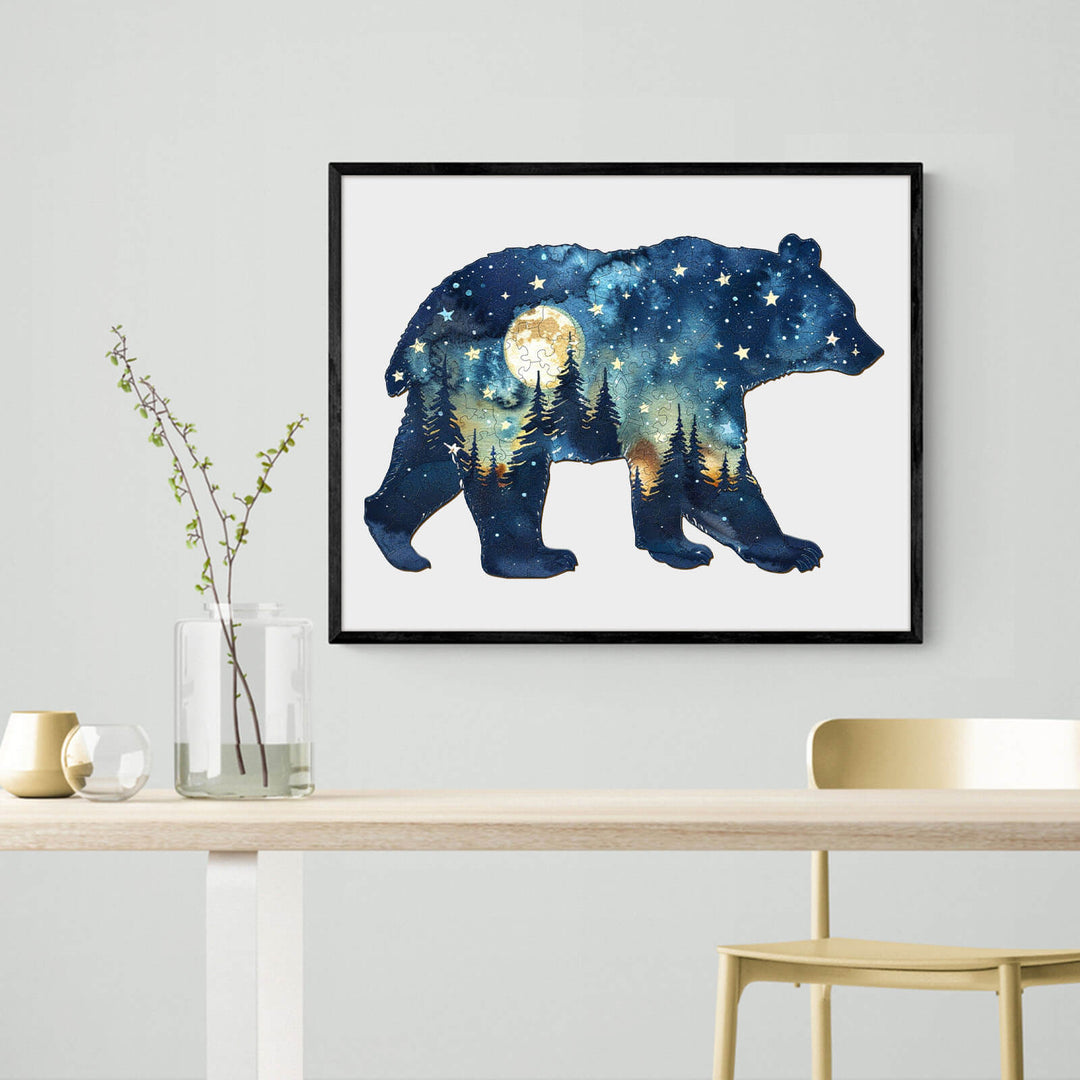 Astral Bear Wooden Jigsaw Puzzle