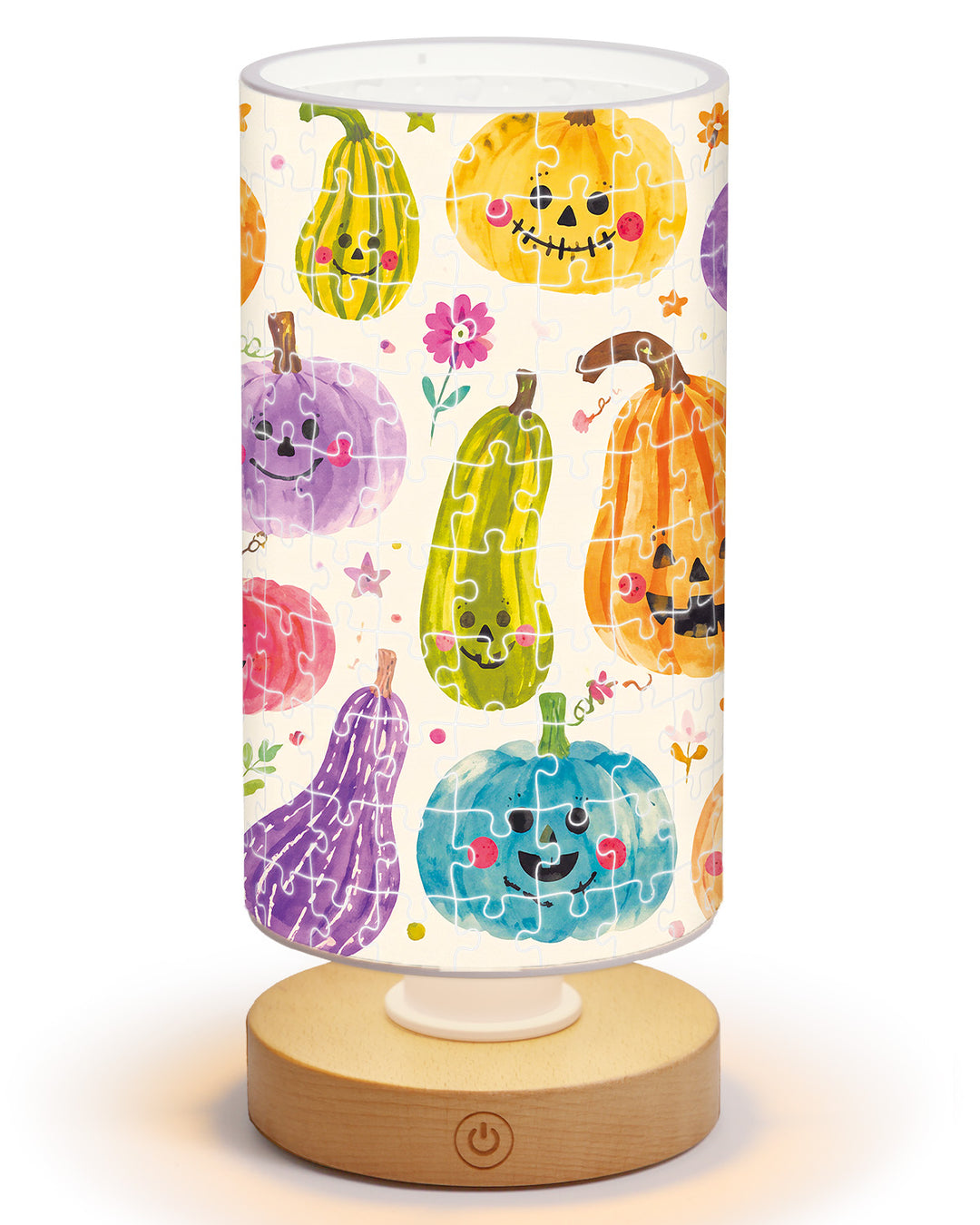 DIY Dimmable Acrylic Puzzle Lamp - Pumpkin Pals Party