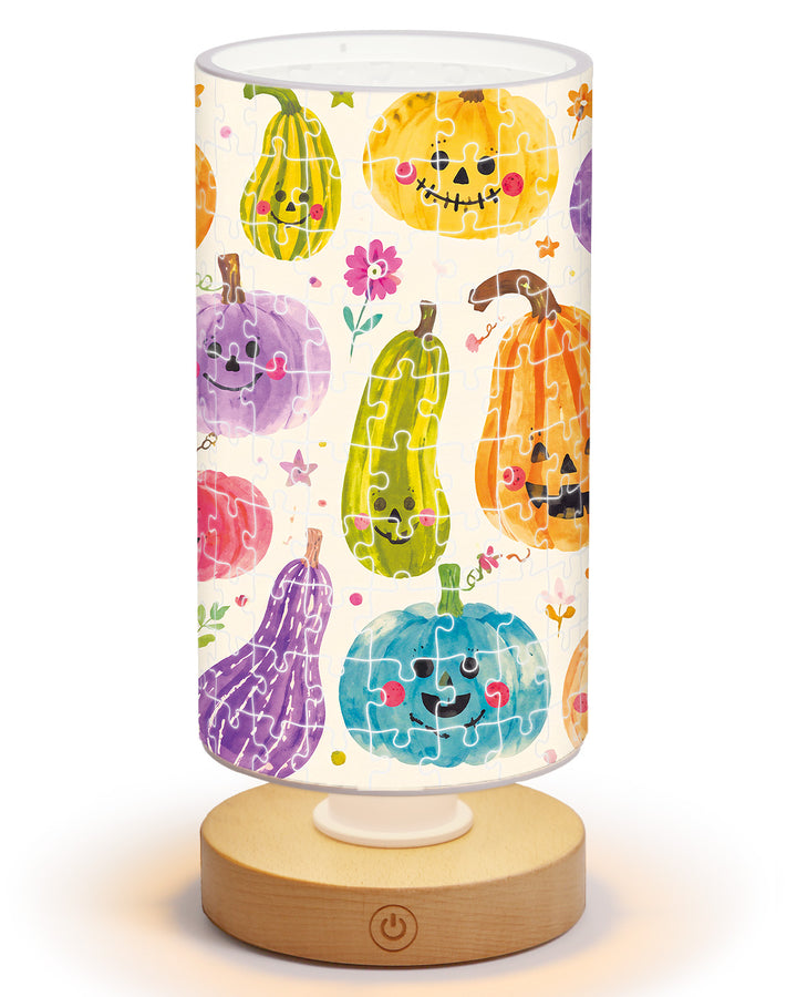 DIY Dimmable Acrylic Puzzle Lamp - Pumpkin Pals Party